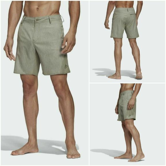 ADIDAS FJ3901 Versatile Men's Sz 36 Swim Shorts Legacy Green $65 - Picture 7 of 8
